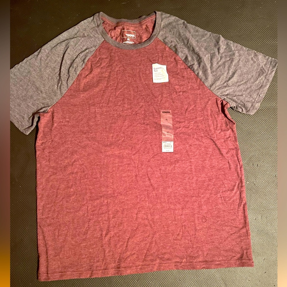 Men’s XL Shirt Red & Gray colors
